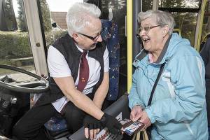 Blue badge and bus pass